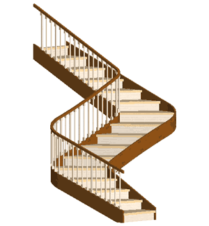 S shaped Stairs