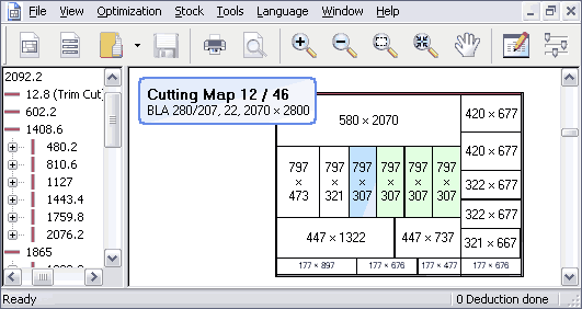 OptiCut : panels and profiles cutting optimization, cutting lists optimization.